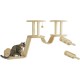 PawHut Cat Climbing Wall Set, 3-Piece Cat Furniture with Scratching Post, Perches, Ladder, Steps, Scratching Board, for Cats up to 5 kg, Sisal, Beige PawHut Cat Climbing Wall Set, 3-Piece Cat Furniture with Scratching Post, Perches, Ladder, Steps, Scratching Board, for Cats up to 5 kg, Sisal, Beige