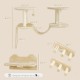 PawHut Cat Climbing Wall Set, 3-Piece Cat Furniture with Scratching Post, Perches, Ladder, Steps, Scratching Board, for Cats up to 5 kg, Sisal, Beige PawHut Cat Climbing Wall Set, 3-Piece Cat Furniture with Scratching Post, Perches, Ladder, Steps, Scratching Board, for Cats up to 5 kg, Sisal, Beige