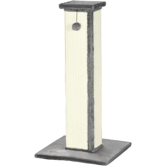 PawHut Scratching Post, 81 cm Scratching Post, Sisal Cat Scratching Post with Play Ball, Scratching Post for Cats, Scratching Furniture for Cats up to 5 kg, Indoor, Grey, Cream PawHut Scratching Post, 81 cm Scratching Post, Sisal Cat Scratching Post with Play Ball, Scratching Post for Cats, Scratching Furniture for Cats up to 5 kg, Indoor, Grey, Cream