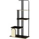 PawHut Scratching Post, 81 cm Scratching Post, Sisal Cat Scratching Post with Play Ball, Scratching Post for Cats, Scratching Furniture for Cats up to 5 kg, Indoor, Grey, Cream