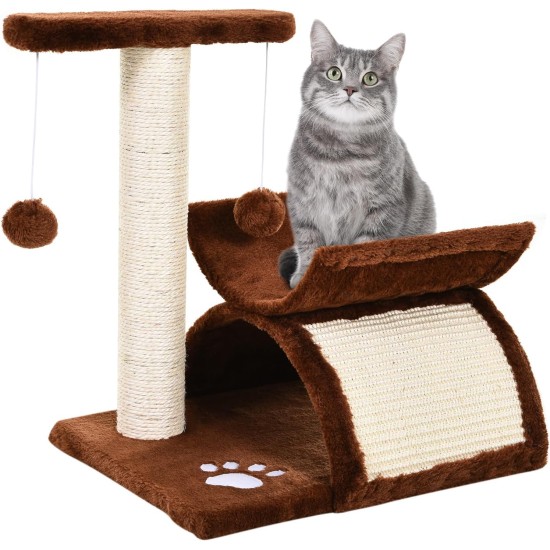 PawHut Scratching Post, 81 cm Scratching Post, Sisal Cat Scratching Post with Play Ball, Scratching Post for Cats, Scratching Furniture for Cats up to 5 kg, Indoor, Grey, Cream PawHut Scratching Post, 81 cm Scratching Post, Sisal Cat Scratching Post with Play Ball, Scratching Post for Cats, Scratching Furniture for Cats up to 5 kg, Indoor, Grey, Cream