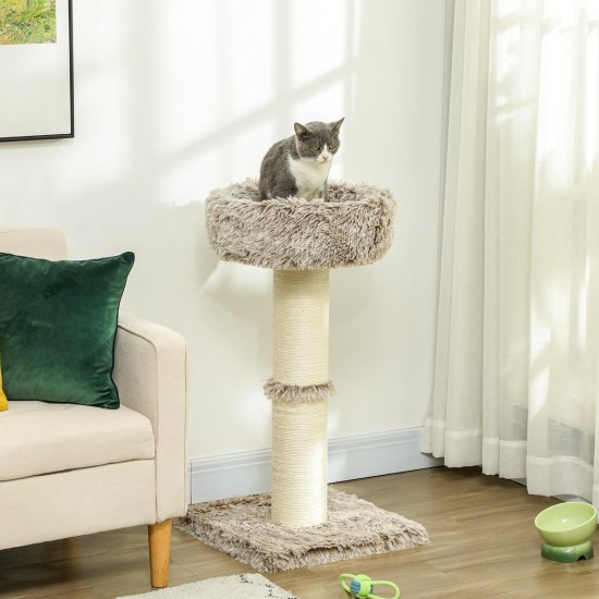 PawHut Scratching Post, 81 cm Scratching Post, Sisal Cat Scratching Post with Play Ball, Scratching Post for Cats, Scratching Furniture for Cats up to 5 kg, Indoor, Grey, Cream PawHut Scratching Post, 81 cm Scratching Post, Sisal Cat Scratching Post with Play Ball, Scratching Post for Cats, Scratching Furniture for Cats up to 5 kg, Indoor, Grey, Cream