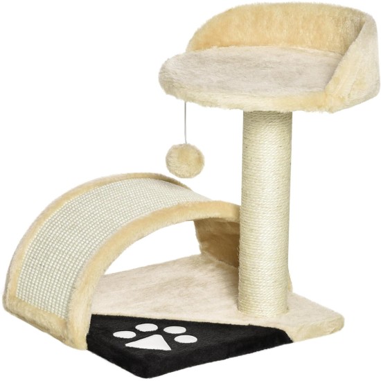 PawHut Scratching Post, 81 cm Scratching Post, Sisal Cat Scratching Post with Play Ball, Scratching Post for Cats, Scratching Furniture for Cats up to 5 kg, Indoor, Grey, Cream PawHut Scratching Post, 81 cm Scratching Post, Sisal Cat Scratching Post with Play Ball, Scratching Post for Cats, Scratching Furniture for Cats up to 5 kg, Indoor, Grey, Cream