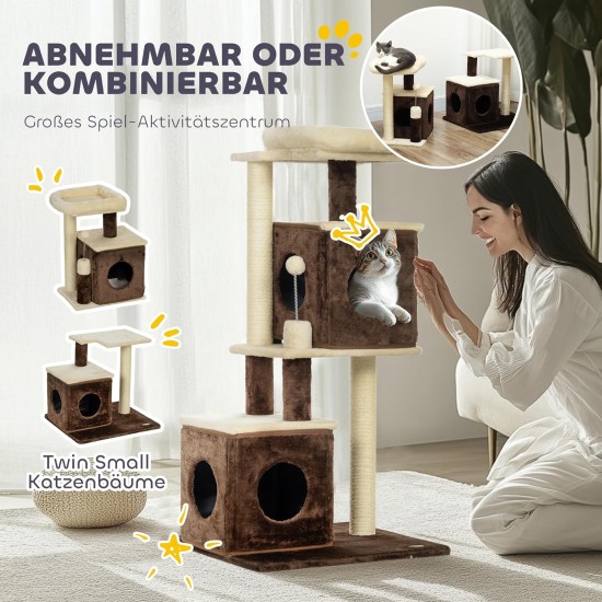 PawHut Scratching Post, 81 cm Scratching Post, Sisal Cat Scratching Post with Play Ball, Scratching Post for Cats, Scratching Furniture for Cats up to 5 kg, Indoor, Grey, Cream PawHut Scratching Post, 81 cm Scratching Post, Sisal Cat Scratching Post with Play Ball, Scratching Post for Cats, Scratching Furniture for Cats up to 5 kg, Indoor, Grey, Cream