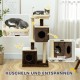 PawHut Scratching Post, 81 cm Scratching Post, Sisal Cat Scratching Post with Play Ball, Scratching Post for Cats, Scratching Furniture for Cats up to 5 kg, Indoor, Grey, Cream PawHut Scratching Post, 81 cm Scratching Post, Sisal Cat Scratching Post with Play Ball, Scratching Post for Cats, Scratching Furniture for Cats up to 5 kg, Indoor, Grey, Cream