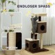 PawHut Scratching Post, 81 cm Scratching Post, Sisal Cat Scratching Post with Play Ball, Scratching Post for Cats, Scratching Furniture for Cats up to 5 kg, Indoor, Grey, Cream PawHut Scratching Post, 81 cm Scratching Post, Sisal Cat Scratching Post with Play Ball, Scratching Post for Cats, Scratching Furniture for Cats up to 5 kg, Indoor, Grey, Cream