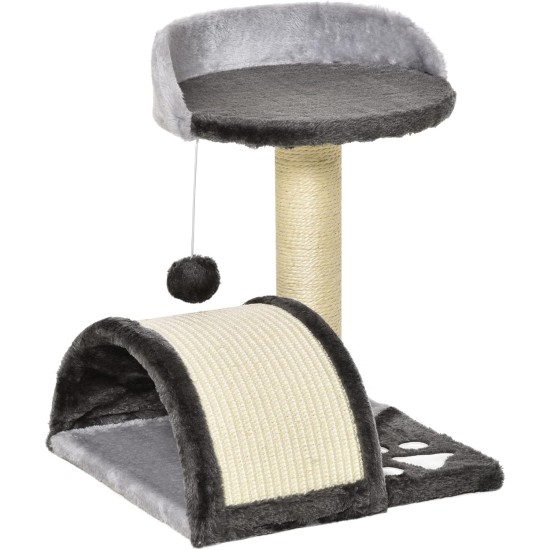 PawHut Scratching Post, 81 cm Scratching Post, Sisal Cat Scratching Post with Play Ball, Scratching Post for Cats, Scratching Furniture for Cats up to 5 kg, Indoor, Grey, Cream PawHut Scratching Post, 81 cm Scratching Post, Sisal Cat Scratching Post with Play Ball, Scratching Post for Cats, Scratching Furniture for Cats up to 5 kg, Indoor, Grey, Cream