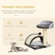 PawHut Scratching Post, 81 cm Scratching Post, Sisal Cat Scratching Post with Play Ball, Scratching Post for Cats, Scratching Furniture for Cats up to 5 kg, Indoor, Grey, Cream PawHut Scratching Post, 81 cm Scratching Post, Sisal Cat Scratching Post with Play Ball, Scratching Post for Cats, Scratching Furniture for Cats up to 5 kg, Indoor, Grey, Cream