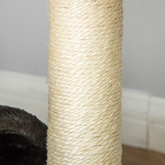 PawHut Scratching Post, 81 cm Scratching Post, Sisal Cat Scratching Post with Play Ball, Scratching Post for Cats, Scratching Furniture for Cats up to 5 kg, Indoor, Grey, Cream PawHut Scratching Post, 81 cm Scratching Post, Sisal Cat Scratching Post with Play Ball, Scratching Post for Cats, Scratching Furniture for Cats up to 5 kg, Indoor, Grey, Cream