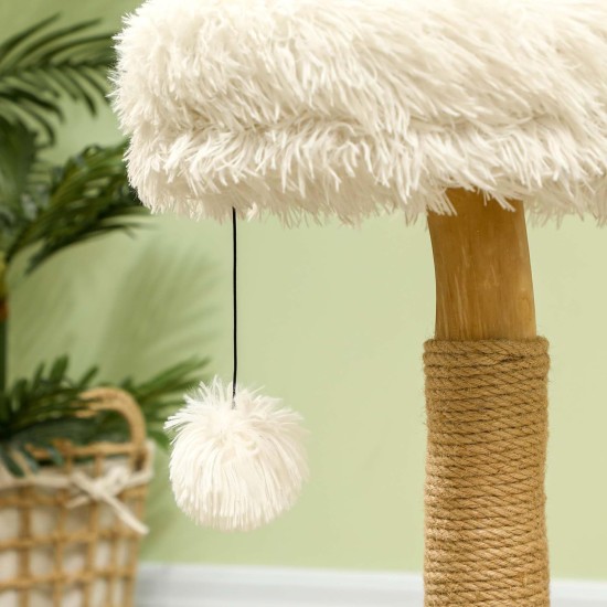 PawHut Scratching Post, 81 cm Scratching Post, Sisal Cat Scratching Post with Play Ball, Scratching Post for Cats, Scratching Furniture for Cats up to 5 kg, Indoor, Grey, Cream PawHut Scratching Post, 81 cm Scratching Post, Sisal Cat Scratching Post with Play Ball, Scratching Post for Cats, Scratching Furniture for Cats up to 5 kg, Indoor, Grey, Cream