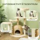 PawHut Scratching Post, 81 cm Scratching Post, Sisal Cat Scratching Post with Play Ball, Scratching Post for Cats, Scratching Furniture for Cats up to 5 kg, Indoor, Grey, Cream PawHut Scratching Post, 81 cm Scratching Post, Sisal Cat Scratching Post with Play Ball, Scratching Post for Cats, Scratching Furniture for Cats up to 5 kg, Indoor, Grey, Cream