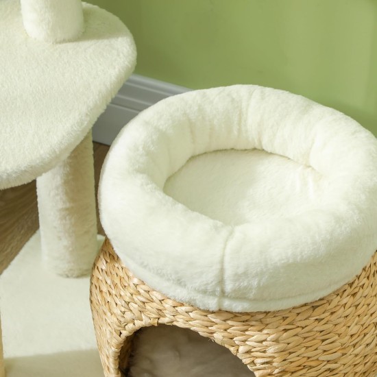 PawHut Scratching Post, 81 cm Scratching Post, Sisal Cat Scratching Post with Play Ball, Scratching Post for Cats, Scratching Furniture for Cats up to 5 kg, Indoor, Grey, Cream PawHut Scratching Post, 81 cm Scratching Post, Sisal Cat Scratching Post with Play Ball, Scratching Post for Cats, Scratching Furniture for Cats up to 5 kg, Indoor, Grey, Cream