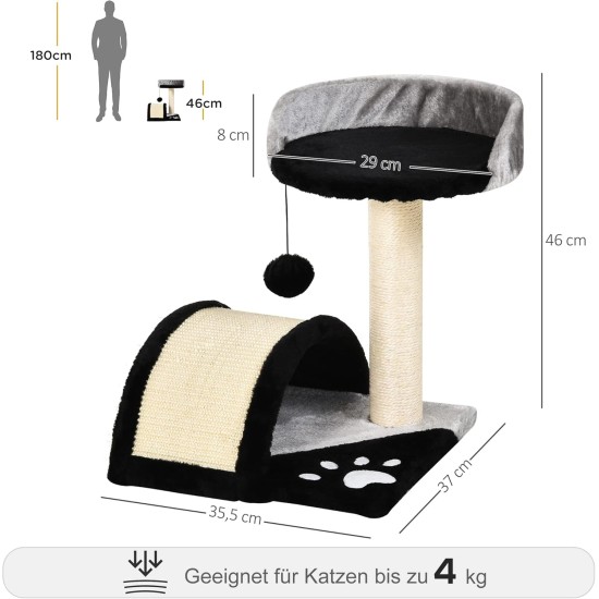 PawHut Scratching Post, 81 cm Scratching Post, Sisal Cat Scratching Post with Play Ball, Scratching Post for Cats, Scratching Furniture for Cats up to 5 kg, Indoor, Grey, Cream PawHut Scratching Post, 81 cm Scratching Post, Sisal Cat Scratching Post with Play Ball, Scratching Post for Cats, Scratching Furniture for Cats up to 5 kg, Indoor, Grey, Cream