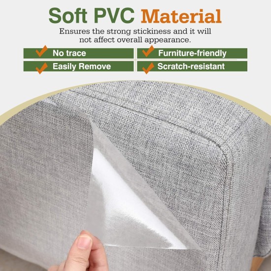 Pawaboo Cat Scratch Protector, 6 Pack Double-Sided Scratching Pads for Cats with Self-Adhesive Cat Scratch Protection Film with 30 Pads Nails Cat Claws Guards Pads for Sofa Furniture Door Scratch Pawaboo Cat Scratch Protector, 6 Pack Double-Sided Scratching Pads for Cats with Self-Adhesive Cat Scratch Protection Film with 30 Pads Nails Cat Claws Guards Pads for Sofa Furniture Door Scratch