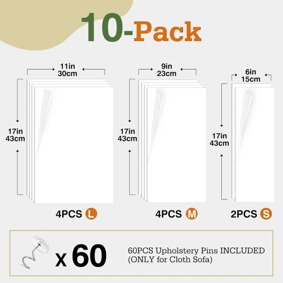 Pawaboo Cat Scratch Protector, 6 Pack Double-Sided Scratching Pads for Cats with Self-Adhesive Cat Scratch Protection Film with 30 Pads Nails Cat Claws Guards Pads for Sofa Furniture Door Scratch Pawaboo Cat Scratch Protector, 6 Pack Double-Sided Scratching Pads for Cats with Self-Adhesive Cat Scratch Protection Film with 30 Pads Nails Cat Claws Guards Pads for Sofa Furniture Door Scratch