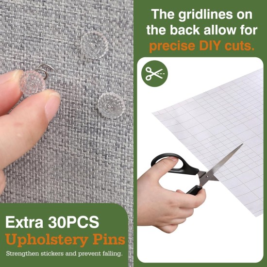 Pawaboo Cat Scratch Protector, 6 Pack Double-Sided Scratching Pads for Cats with Self-Adhesive Cat Scratch Protection Film with 30 Pads Nails Cat Claws Guards Pads for Sofa Furniture Door Scratch Pawaboo Cat Scratch Protector, 6 Pack Double-Sided Scratching Pads for Cats with Self-Adhesive Cat Scratch Protection Film with 30 Pads Nails Cat Claws Guards Pads for Sofa Furniture Door Scratch