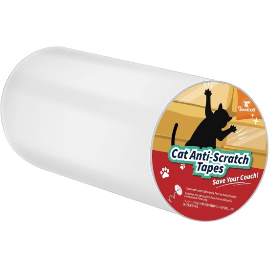 Pawaboo Cat Scratch Protector, 6 Pack Double-Sided Scratching Pads for Cats with Self-Adhesive Cat Scratch Protection Film with 30 Pads Nails Cat Claws Guards Pads for Sofa Furniture Door Scratch Pawaboo Cat Scratch Protector, 6 Pack Double-Sided Scratching Pads for Cats with Self-Adhesive Cat Scratch Protection Film with 30 Pads Nails Cat Claws Guards Pads for Sofa Furniture Door Scratch