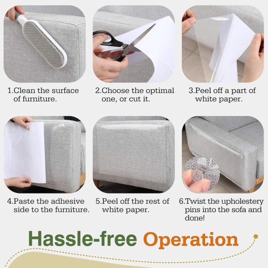 Pawaboo Cat Scratch Protector, 6 Pack Double-Sided Scratching Pads for Cats with Self-Adhesive Cat Scratch Protection Film with 30 Pads Nails Cat Claws Guards Pads for Sofa Furniture Door Scratch Pawaboo Cat Scratch Protector, 6 Pack Double-Sided Scratching Pads for Cats with Self-Adhesive Cat Scratch Protection Film with 30 Pads Nails Cat Claws Guards Pads for Sofa Furniture Door Scratch