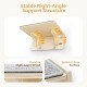 Pecute Cat Window Seats (42 x 30 x 6.5 cm), Cat Hammock Sisal with 2-in-1 Cat Scratching Post, Solid Wood Frame, Iron Holder and Powerful Suction Cup