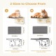 Pecute Cat Window Seats (42 x 30 x 6.5 cm), Cat Hammock Sisal with 2-in-1 Cat Scratching Post, Solid Wood Frame, Iron Holder and Powerful Suction Cup
