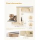 Pecute Cat Window Seats (42 x 30 x 6.5 cm), Cat Hammock Sisal with 2-in-1 Cat Scratching Post, Solid Wood Frame, Iron Holder and Powerful Suction Cup