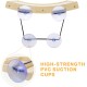 Pecute Cat Window Seats (42 x 30 x 6.5 cm), Cat Hammock Sisal with 2-in-1 Cat Scratching Post, Solid Wood Frame, Iron Holder and Powerful Suction Cup