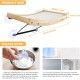 Pecute Cat Window Seats (42 x 30 x 6.5 cm), Cat Hammock Sisal with 2-in-1 Cat Scratching Post, Solid Wood Frame, Iron Holder and Powerful Suction Cup