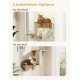 Pecute Cat Window Seats (42 x 30 x 6.5 cm), Cat Hammock Sisal with 2-in-1 Scratching Post, Solid Wood Frame, Iron Holder and Powerful Suction Cup Pecute Cat Window Seats (42 x 30 x 6.5 cm), Cat Hammock Sisal with 2-in-1 Scratching Post, Solid Wood Frame, Iron Holder and Powerful Suction Cup