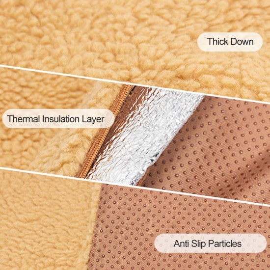 Pet Heating Pad, Self-Heating Blanket for Cats and Dogs, Heat Blanket Cat, Self-Warming Winter Warmth Dog Mat, Washable Puppy Thermal Blanket, Pets Warming Mat, 60 cm x 45 cm, Khaki Colour Pet Heating Pad, Self-Heating Blanket for Cats and Dogs, Heat Blanket Cat, Self-Warming Winter Warmth Dog Mat, Washable Puppy Thermal Blanket, Pets Warming Mat, 60 cm x 45 cm, Khaki Colour