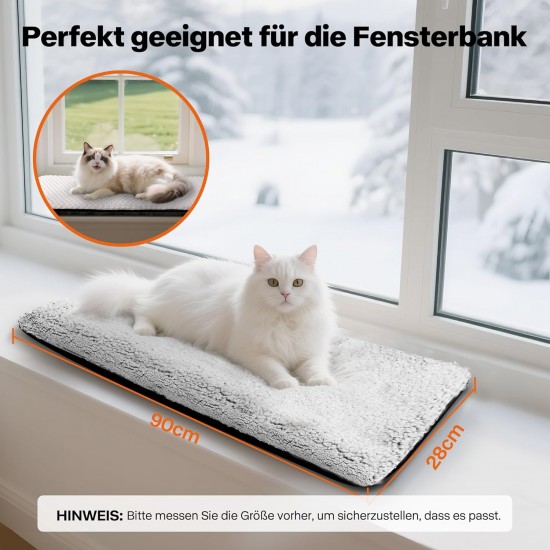 Pet Prime Window Lounger for Cats, Cats, Window Lounger with 2 Cloth Covers, Cat Hammock with Strong Suction Cup, Holds up to 20 kg, for Smooth Surfaces - Large Pet Prime Window Lounger for Cats, Cats, Window Lounger with 2 Cloth Covers, Cat Hammock with Strong Suction Cup, Holds up to 20 kg, for Smooth Surfaces - Large