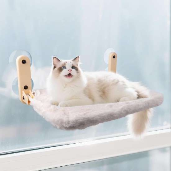 Pet Prime Window Lounger for Cats with 85 mm Suction Cups & 20 kg Load Capacity - Removable Covers, Stainless Steel Frame, 45 x 32 cm Window Sill Replacement for Indoor, Foldable & Cordless Pet Prime Window Lounger for Cats with 85 mm Suction Cups & 20 kg Load Capacity - Removable Covers, Stainless Steel Frame, 45 x 32 cm Window Sill Replacement for Indoor, Foldable & Cordless