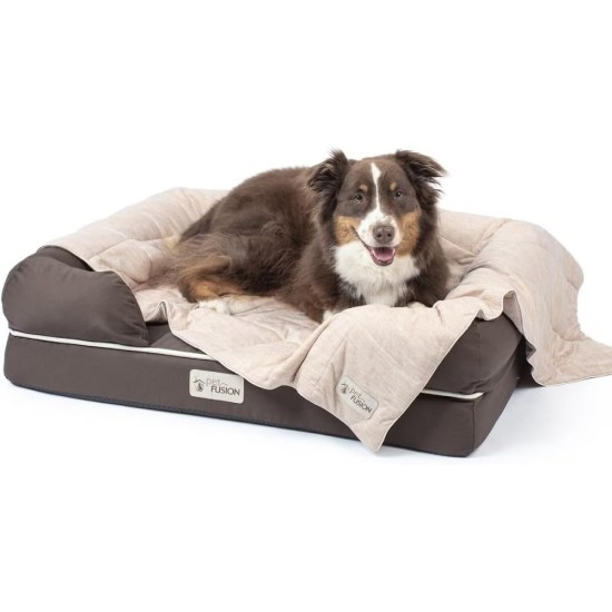 PetFusion Premium Cooling Blanket for Cats and Dogs, Lightweight Pet Blanket, Machine Washable, Multiple Sizes: for Small to Extra Large Pets, Multiple Colors: Grey and Brown Blanket PetFusion Premium Cooling Blanket for Cats and Dogs, Lightweight Pet Blanket, Machine Washable, Multiple Sizes: for Small to Extra Large Pets, Multiple Colors: Grey and Brown Blanket