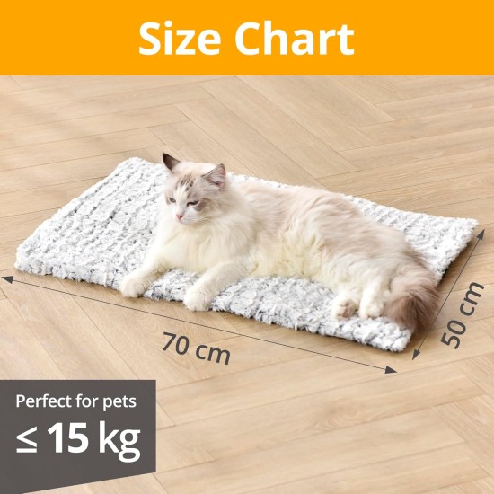 Petace Self-Heating Blanket Cat, Electric Blanket for Cats and Dogs, Pet Heat Pad for Indoor and Outdoor Use, Non-Slip Self-Warming Heating Mat, Thermal Blanket, 60 x 45 cm Petace Self-Heating Blanket Cat, Electric Blanket for Cats and Dogs, Pet Heat Pad for Indoor and Outdoor Use, Non-Slip Self-Warming Heating Mat, Thermal Blanket, 60 x 45 cm