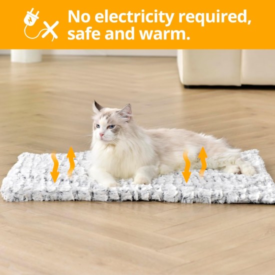 Petace Self-Heating Blanket Cat, Electric Blanket for Cats and Dogs, Pet Heat Pad for Indoor and Outdoor Use, Non-Slip Self-Warming Heating Mat, Thermal Blanket, 60 x 45 cm Petace Self-Heating Blanket Cat, Electric Blanket for Cats and Dogs, Pet Heat Pad for Indoor and Outdoor Use, Non-Slip Self-Warming Heating Mat, Thermal Blanket, 60 x 45 cm