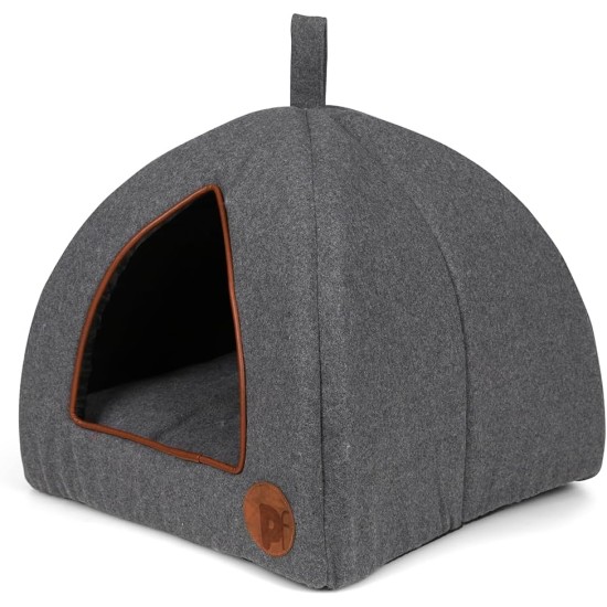 Petface Sage Herringbone Igloo Cat Bed Petface Sage Herringbone Igloo Cat Bed