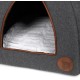 Petface Sage Herringbone Igloo Cat Bed Petface Sage Herringbone Igloo Cat Bed