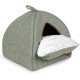 Petface Sage Herringbone Igloo Cat Bed Petface Sage Herringbone Igloo Cat Bed