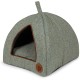 Petface Sage Herringbone Igloo Cat Bed Petface Sage Herringbone Igloo Cat Bed