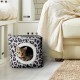 Petmaker Indoor Cat House with Removable Foam Cushion, Cat Cave for Puppies, Rabbits, Guinea Pigs, Hedgehogs and Other Small Animals, Grey Petmaker Indoor Cat House with Removable Foam Cushion, Cat Cave for Puppies, Rabbits, Guinea Pigs, Hedgehogs and Other Small Animals, Grey