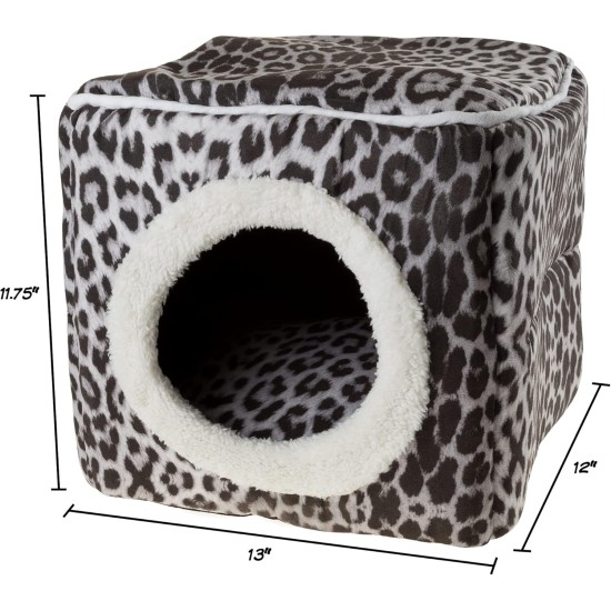 Petmaker Indoor Cat House with Removable Foam Cushion, Cat Cave for Puppies, Rabbits, Guinea Pigs, Hedgehogs and Other Small Animals, Grey Petmaker Indoor Cat House with Removable Foam Cushion, Cat Cave for Puppies, Rabbits, Guinea Pigs, Hedgehogs and Other Small Animals, Grey