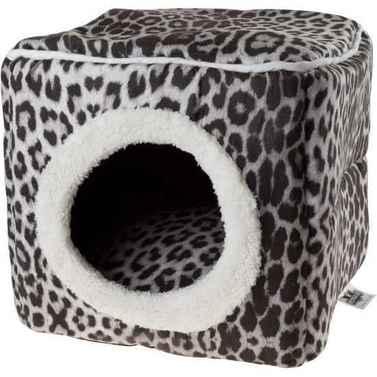 Petmaker Indoor Cat House with Removable Foam Cushion, Cat Cave for Puppies, Rabbits, Guinea Pigs, Hedgehogs and Other Small Animals, Grey Petmaker Indoor Cat House with Removable Foam Cushion, Cat Cave for Puppies, Rabbits, Guinea Pigs, Hedgehogs and Other Small Animals, Grey