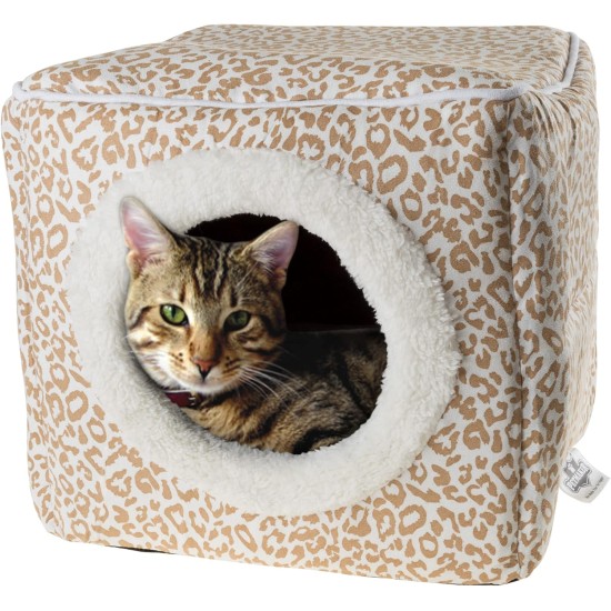 Petmaker Indoor Cat House with Removable Foam Cushion, Cat Cave for Puppies, Rabbits, Guinea Pigs, Hedgehogs and Other Small Animals, Grey Petmaker Indoor Cat House with Removable Foam Cushion, Cat Cave for Puppies, Rabbits, Guinea Pigs, Hedgehogs and Other Small Animals, Grey