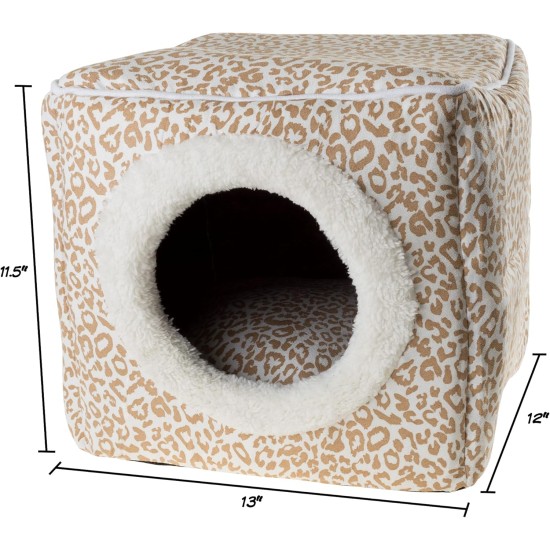 Petmaker Indoor Cat House with Removable Foam Cushion, Cat Cave for Puppies, Rabbits, Guinea Pigs, Hedgehogs and Other Small Animals, Grey Petmaker Indoor Cat House with Removable Foam Cushion, Cat Cave for Puppies, Rabbits, Guinea Pigs, Hedgehogs and Other Small Animals, Grey