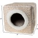 Petmaker Indoor Cat House with Removable Foam Cushion, Cat Cave for Puppies, Rabbits, Guinea Pigs, Hedgehogs and Other Small Animals, Grey Petmaker Indoor Cat House with Removable Foam Cushion, Cat Cave for Puppies, Rabbits, Guinea Pigs, Hedgehogs and Other Small Animals, Grey