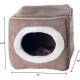 Petmaker Indoor Cat House with Removable Foam Cushion, Cat Cave for Puppies, Rabbits, Guinea Pigs, Hedgehogs and Other Small Animals, Grey Petmaker Indoor Cat House with Removable Foam Cushion, Cat Cave for Puppies, Rabbits, Guinea Pigs, Hedgehogs and Other Small Animals, Grey