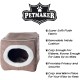 Petmaker Indoor Cat House with Removable Foam Cushion, Cat Cave for Puppies, Rabbits, Guinea Pigs, Hedgehogs and Other Small Animals, Grey Petmaker Indoor Cat House with Removable Foam Cushion, Cat Cave for Puppies, Rabbits, Guinea Pigs, Hedgehogs and Other Small Animals, Grey