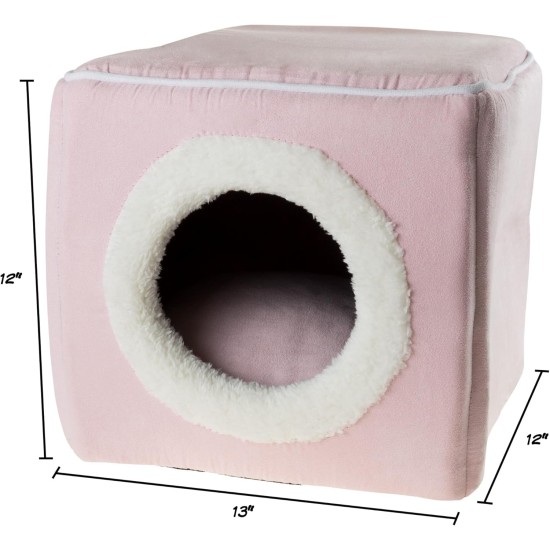 Petmaker Indoor Cat House with Removable Foam Cushion, Cat Cave for Puppies, Rabbits, Guinea Pigs, Hedgehogs and Other Small Animals, Grey Petmaker Indoor Cat House with Removable Foam Cushion, Cat Cave for Puppies, Rabbits, Guinea Pigs, Hedgehogs and Other Small Animals, Grey