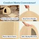 Petmaker Pet Bed, Igloo Soft Inner Tent with Concealed Cover for Cats, Kittens and Small Pets with Removable Cushion, Light Brown Petmaker Pet Bed, Igloo Soft Inner Tent with Concealed Cover for Cats, Kittens and Small Pets with Removable Cushion, Light Brown