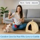 Petmaker Pet Bed, Igloo Soft Inner Tent with Concealed Cover for Cats, Kittens and Small Pets with Removable Cushion, Light Brown Petmaker Pet Bed, Igloo Soft Inner Tent with Concealed Cover for Cats, Kittens and Small Pets with Removable Cushion, Light Brown
