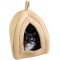 Petmaker Pet Bed, Igloo Soft Inner Tent with Concealed Cover for Cats, Kittens and Small Pets with Removable Cushion, Light Brown Petmaker Pet Bed, Igloo Soft Inner Tent with Concealed Cover for Cats, Kittens and Small Pets with Removable Cushion, Light Brown